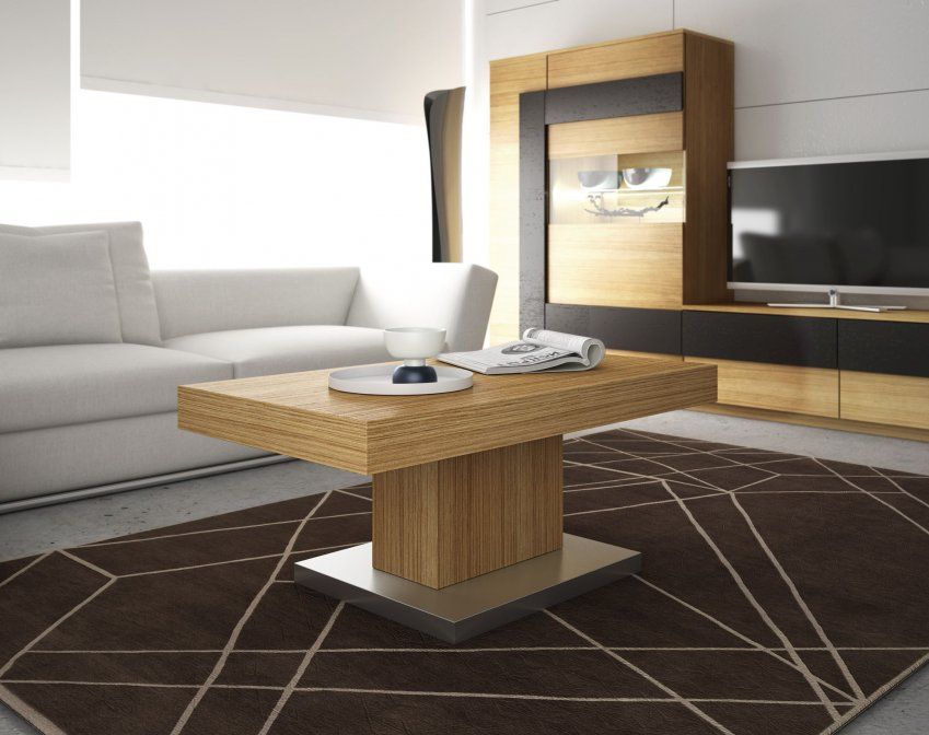 Mesa centro inoxidable Noce Nature